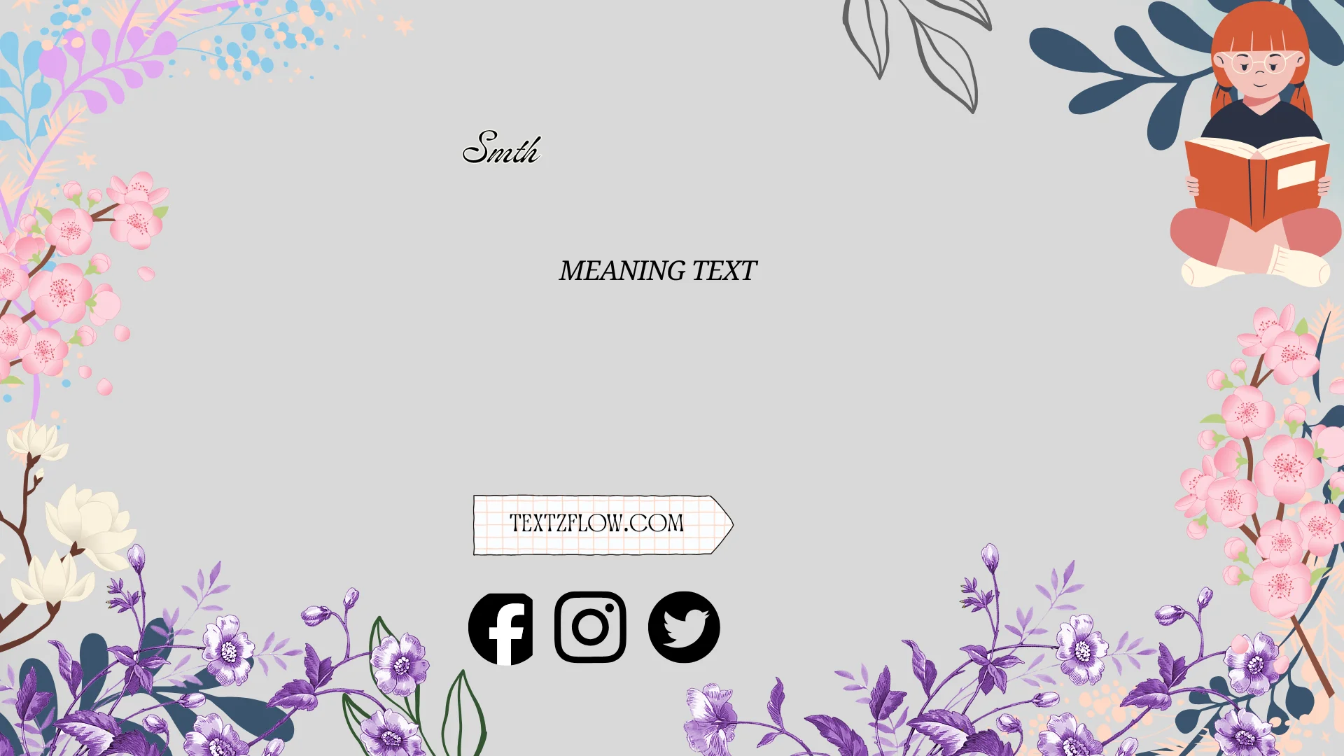 what does smth mean in text