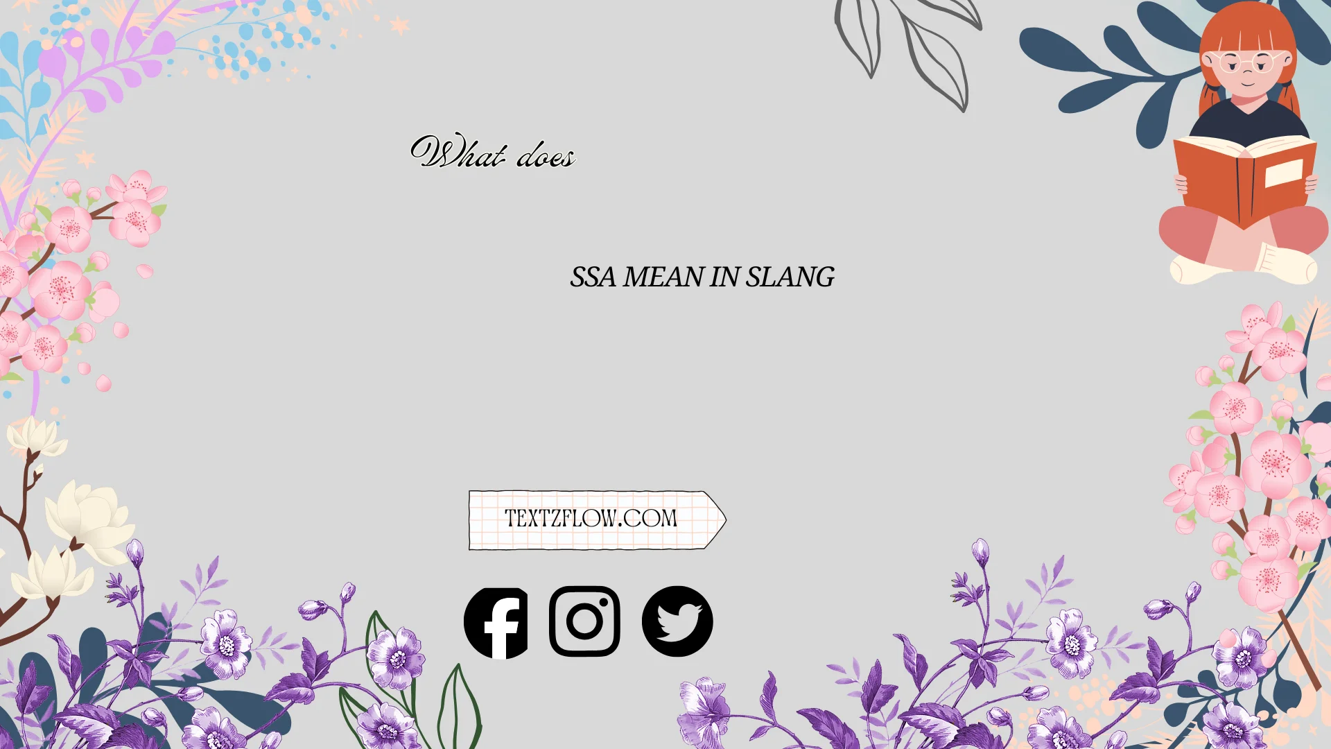 what does ssa mean in slang