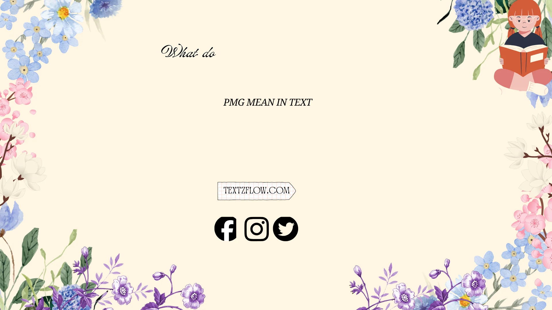 what does pmg mean in text