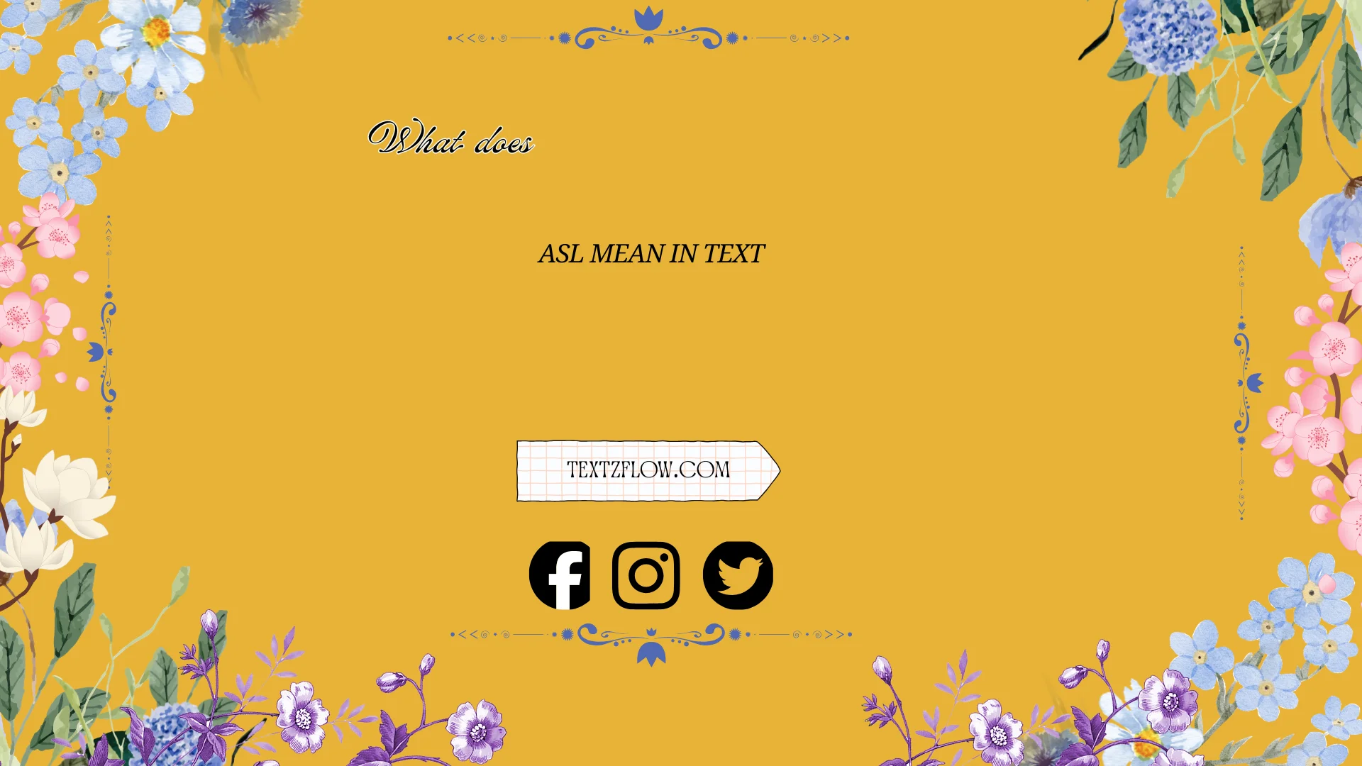 what does asl mean in text