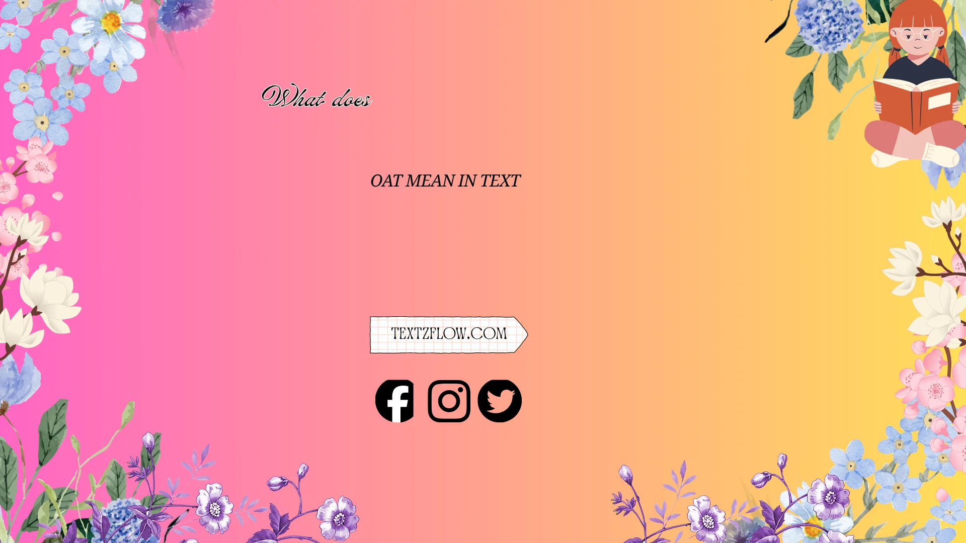 what does oat mean in text