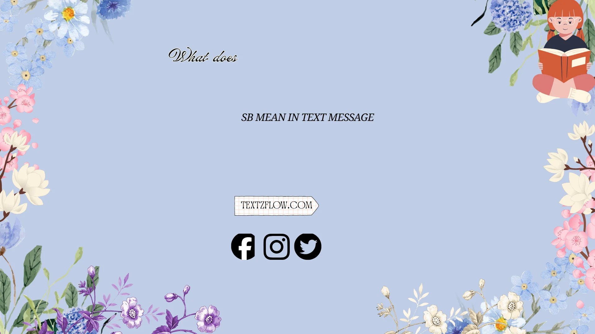 what does sb mean in text message