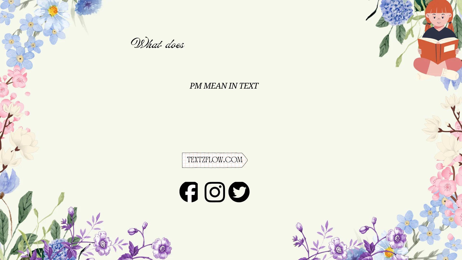 "what does PM mean in text"