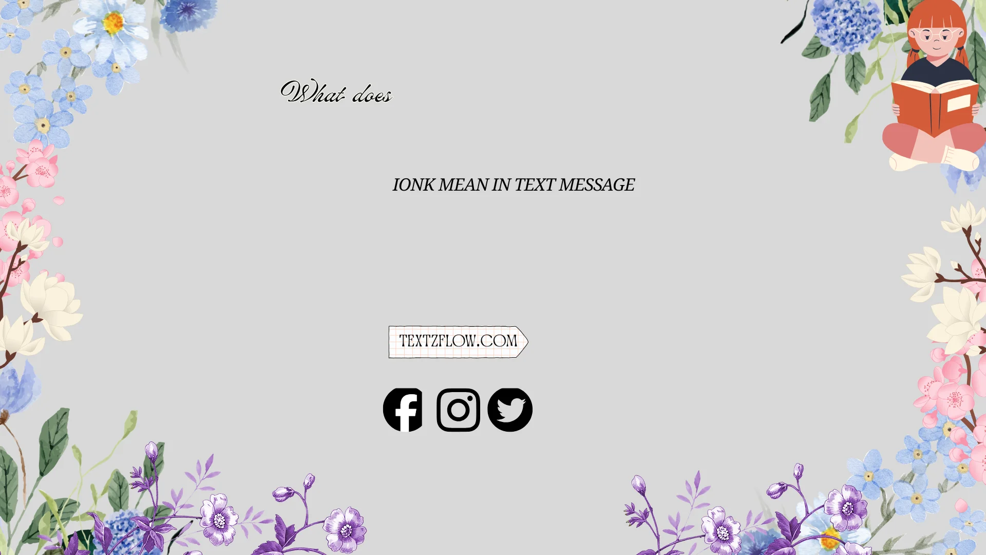 what does ionk mean in text message