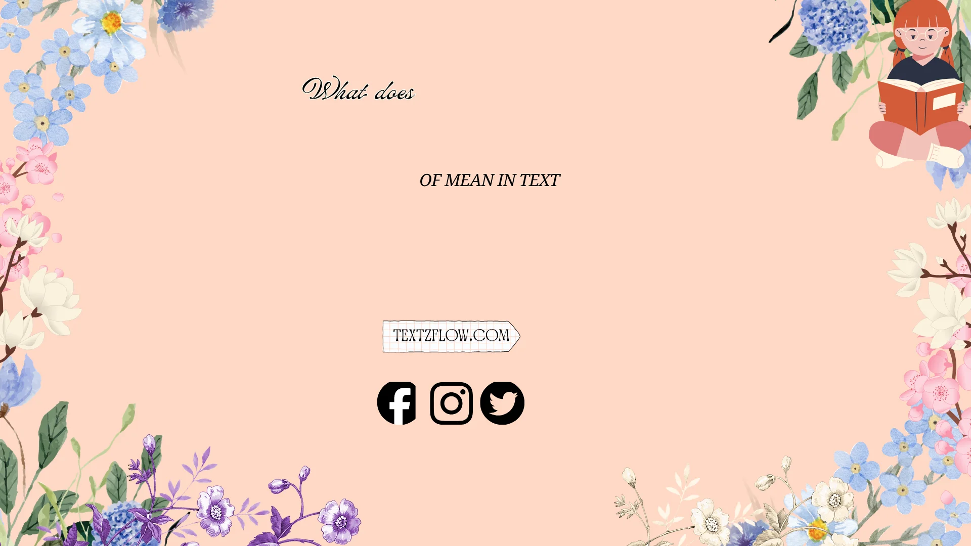 what does of mean in text