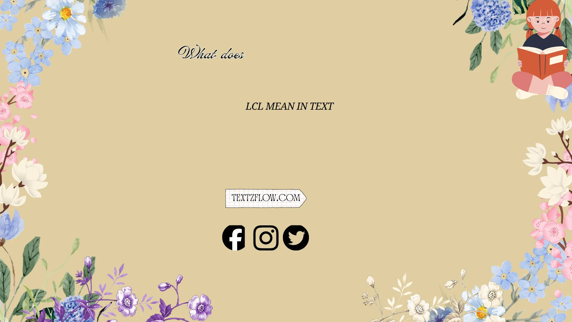 what does lcl mean in text