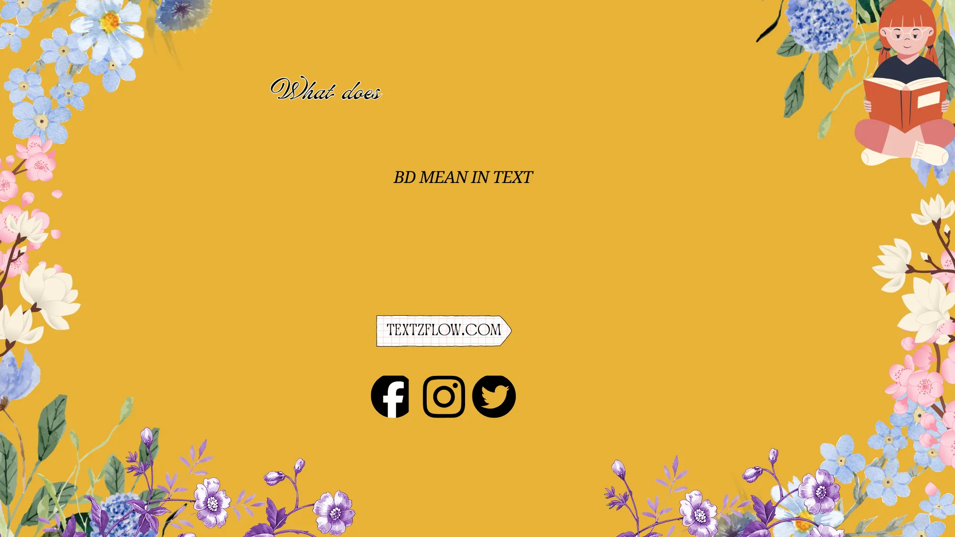 what does bd mean in text