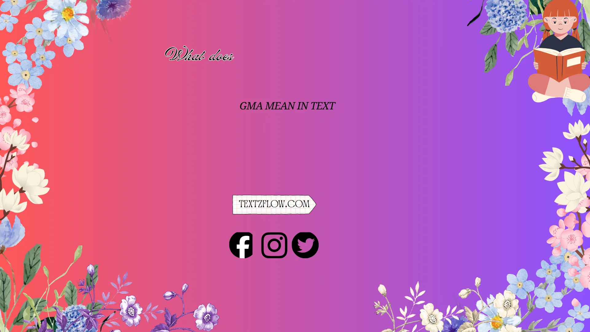 what does GMA mean in text
