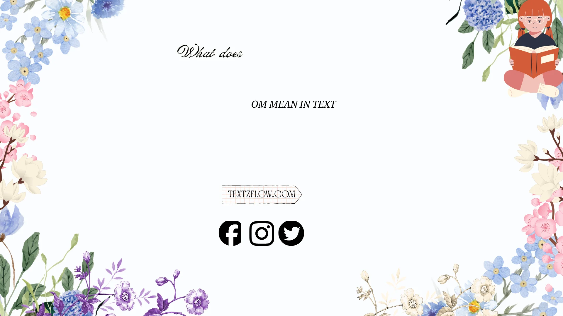 what does om mean in text