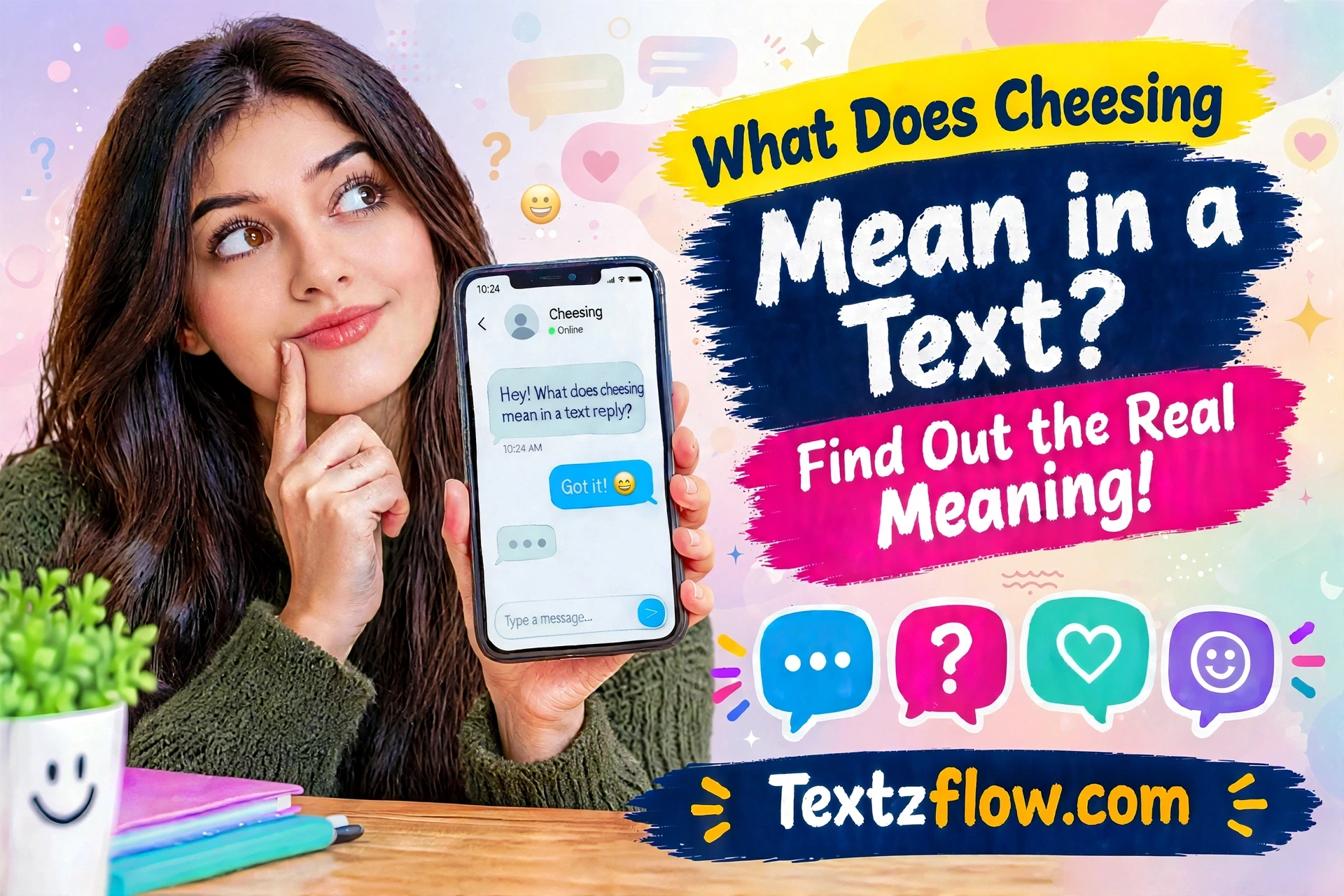 what does cheesing mean in text