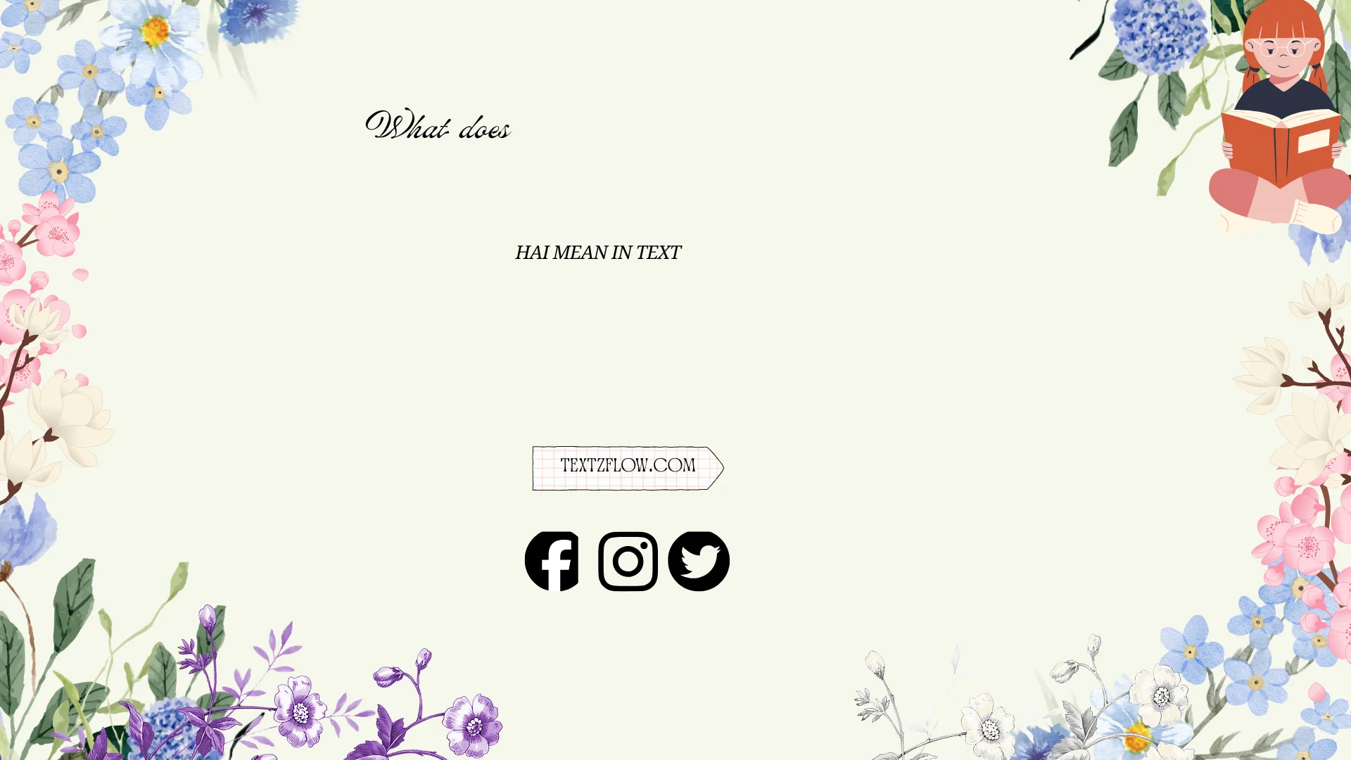 what does hai mean in text